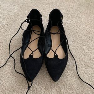 Lace up flats